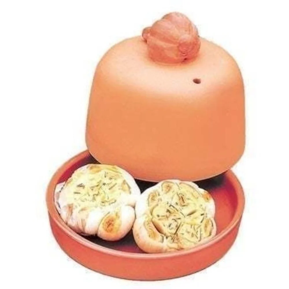 Vintage Progressive International Terra Cotta Onion Garlic Roaster Pot 5